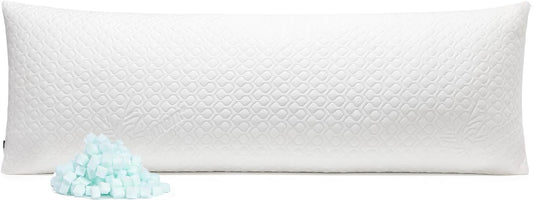 Extra Long Body Pillow Cubies Memory Foam 150x50cm – Anime Body Pillow Insert for Adults – with Cooling Cover Huggable Pillows 20x60 inches
