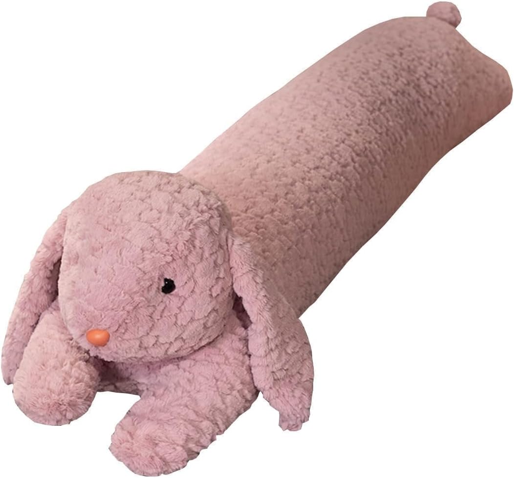Hofun4U Rabbit Plush Pillow, Rabbit Stuffed Animal, Rabbit Plush Long Body Pillow for Kids Adults (White,35 inch)