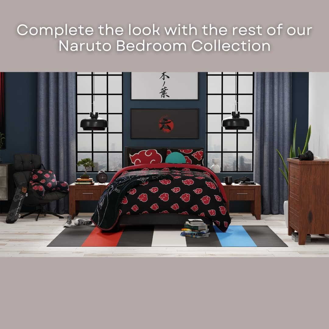 Franco Naruto Anime Akatsuki Pattern Reading Bed Rest Soft Lounge Pillow with Arms (Official Product)