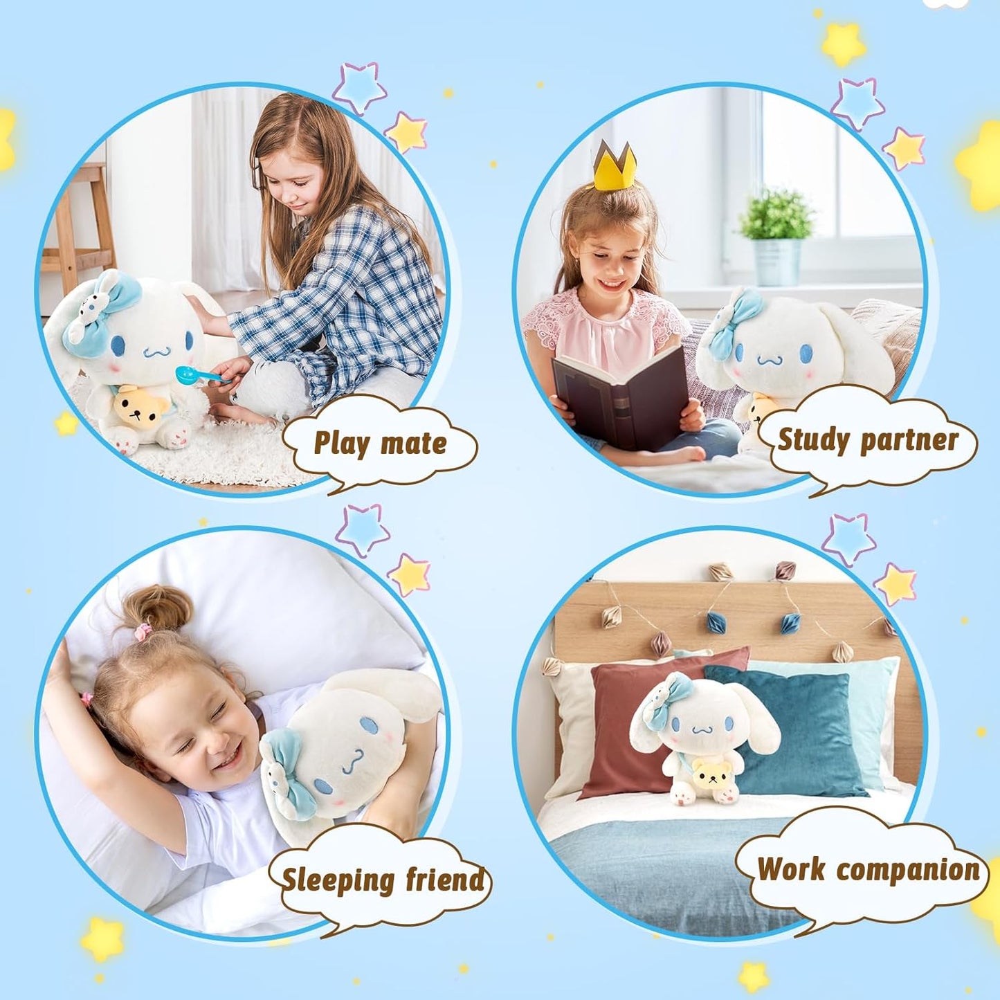13 in Plush Toys, Anime Plush Kawaii Stuffed Animals Doll, Soft and Adorable Cartoon Pillow for Girls Kids Fans Birthday Present