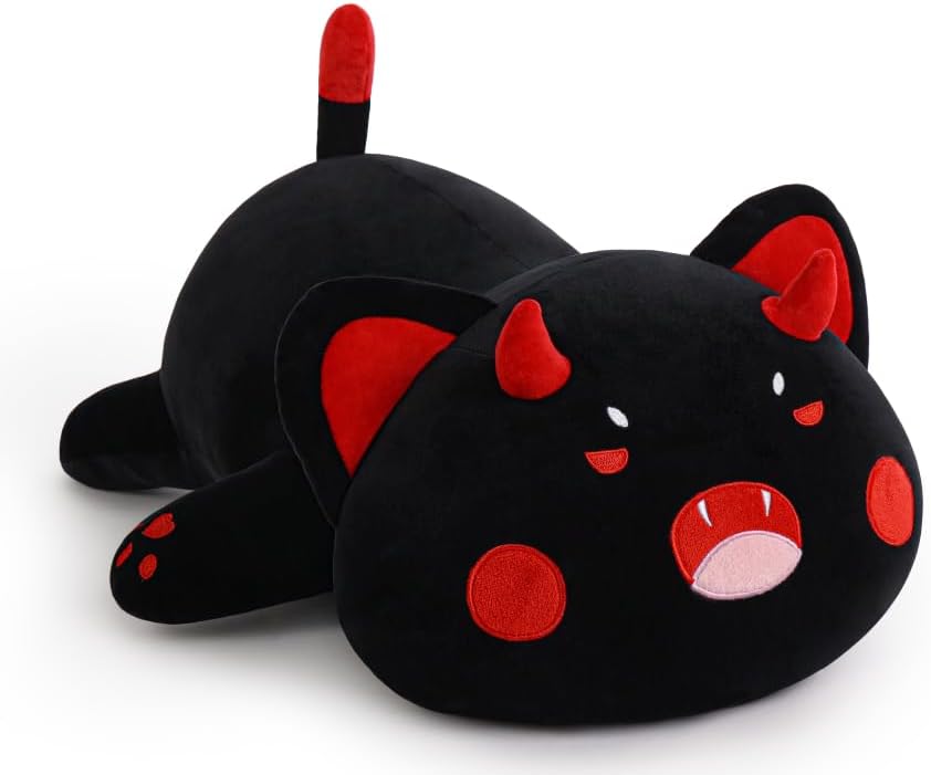 Plush Axolotl Toy Plush Pillow Axolotl Stuffed Animal Toy Cute Plushies Kids Plush Toy Pillow(Black,30cm/11.8in)