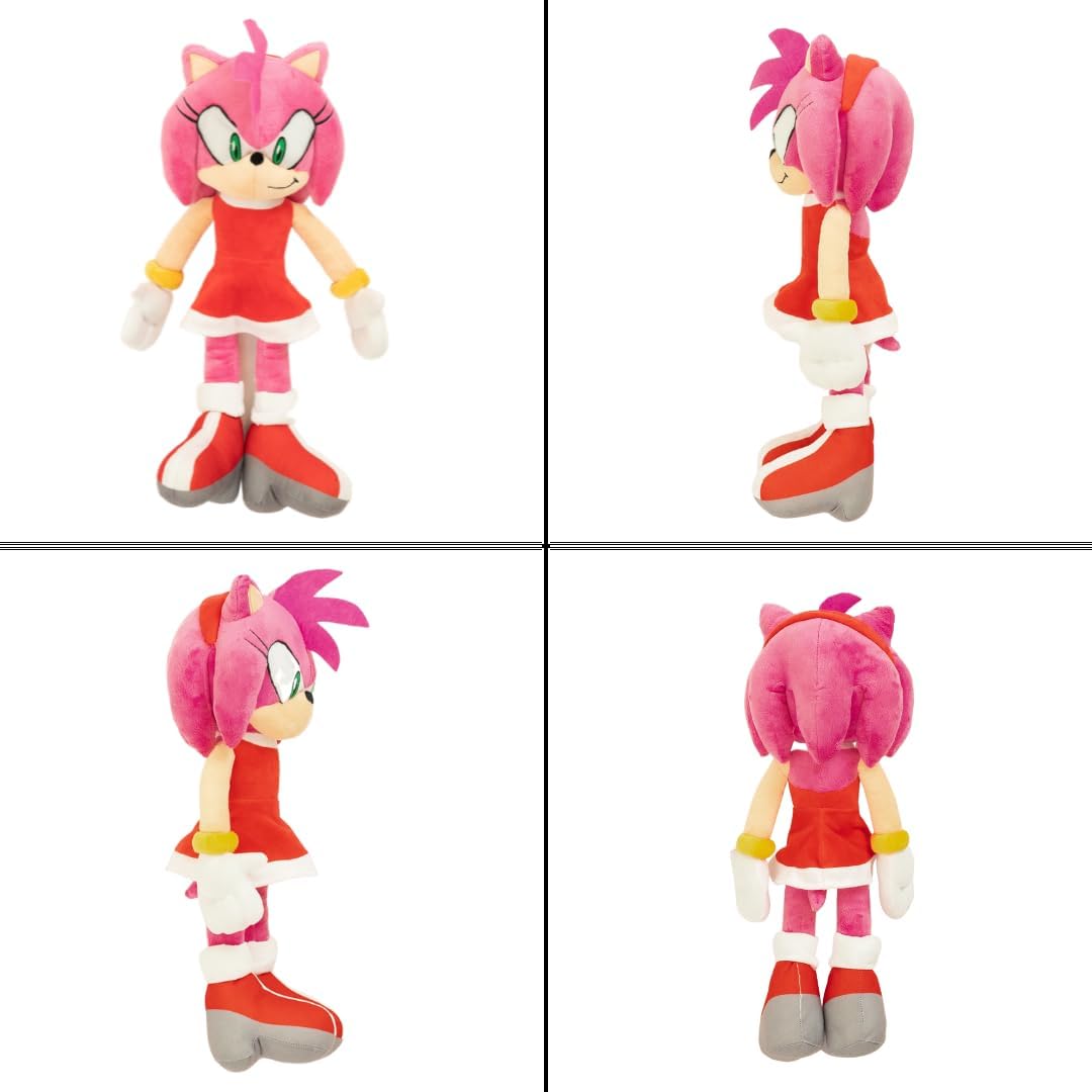 Franco Super Soft Plush Anime Cuddle Pillow Buddy, 1 Count (Pack of 1), Sonic The Hedgehog Amy Rose