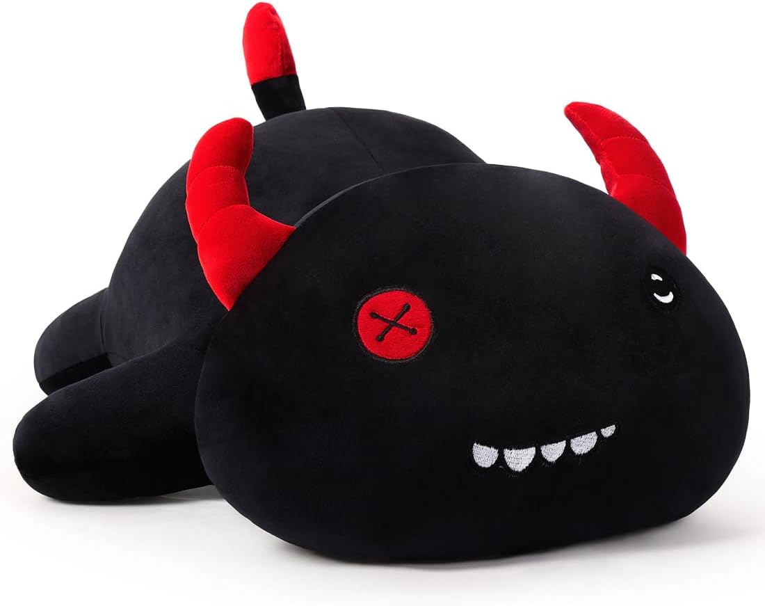 Plush Axolotl Toy Plush Pillow Axolotl Stuffed Animal Toy Cute Plushies Kids Plush Toy Pillow(Black,30cm/11.8in)
