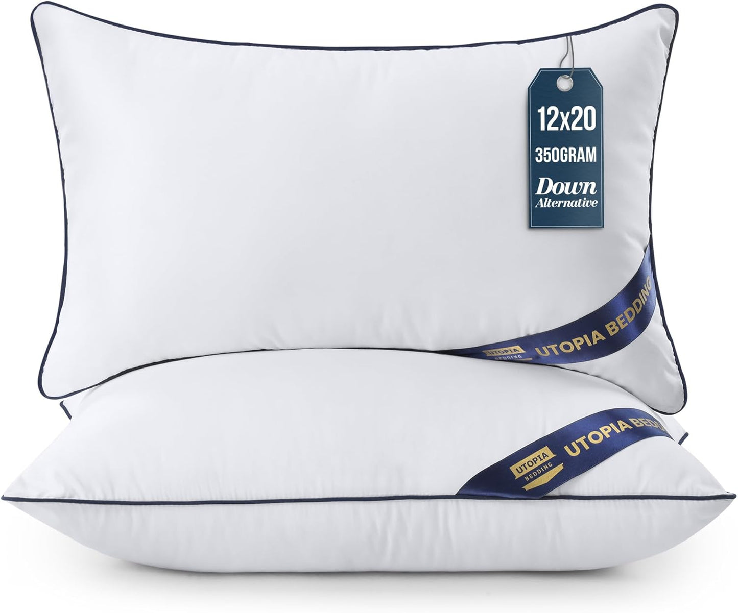 Utopia Bedding Throw Pillow Inserts (Pack of 4, White), 18 x 18 Inches Decorative Indoor Pillows for Sofa, Bed, Couch, Cushion Sham Stuffer