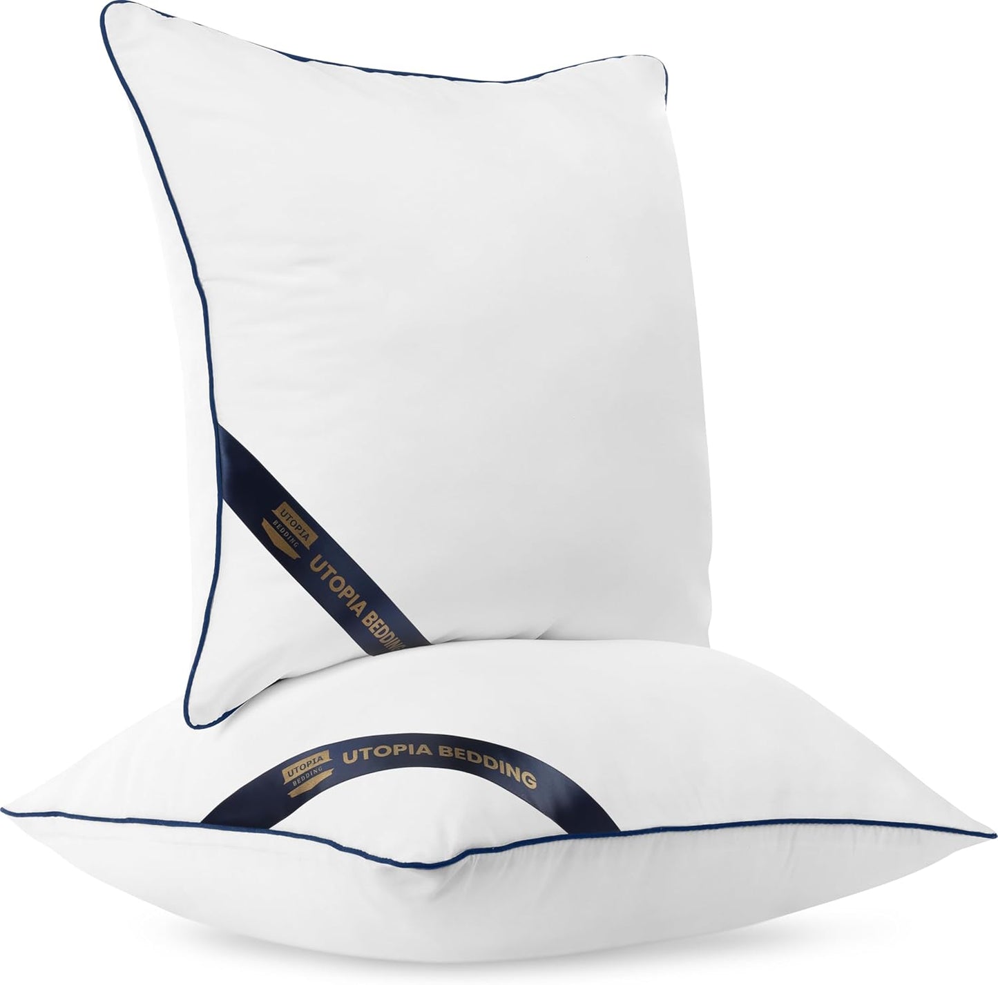 Utopia Bedding Throw Pillow Inserts (Pack of 4, White), 18 x 18 Inches Decorative Indoor Pillows for Sofa, Bed, Couch, Cushion Sham Stuffer