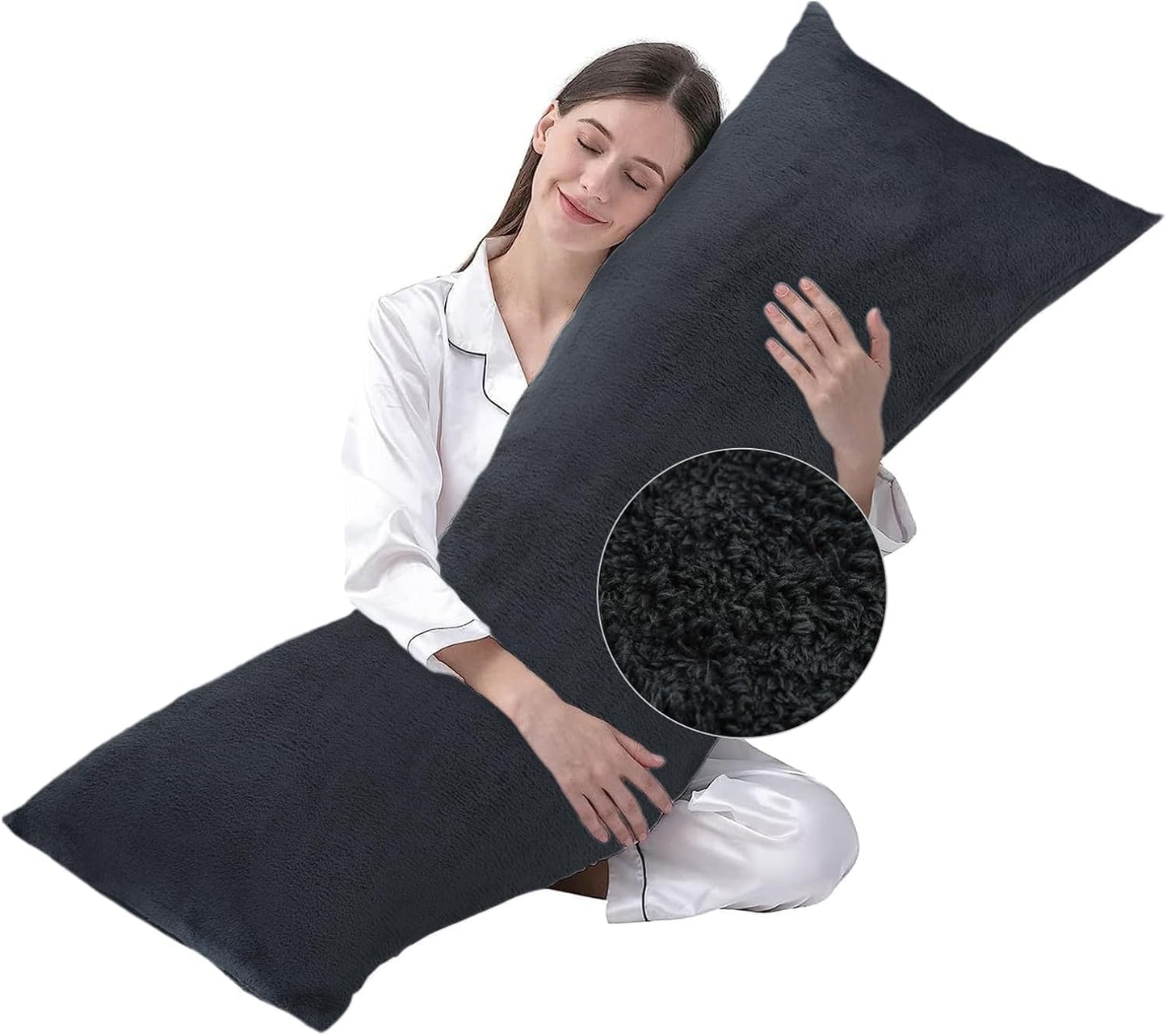 DOWNCOOL Large Body Pillow Insert- Breathable Full Body Pillow for Side Sleeper - Soft Long Bed Pillow for Adults - 20 x 54 inch