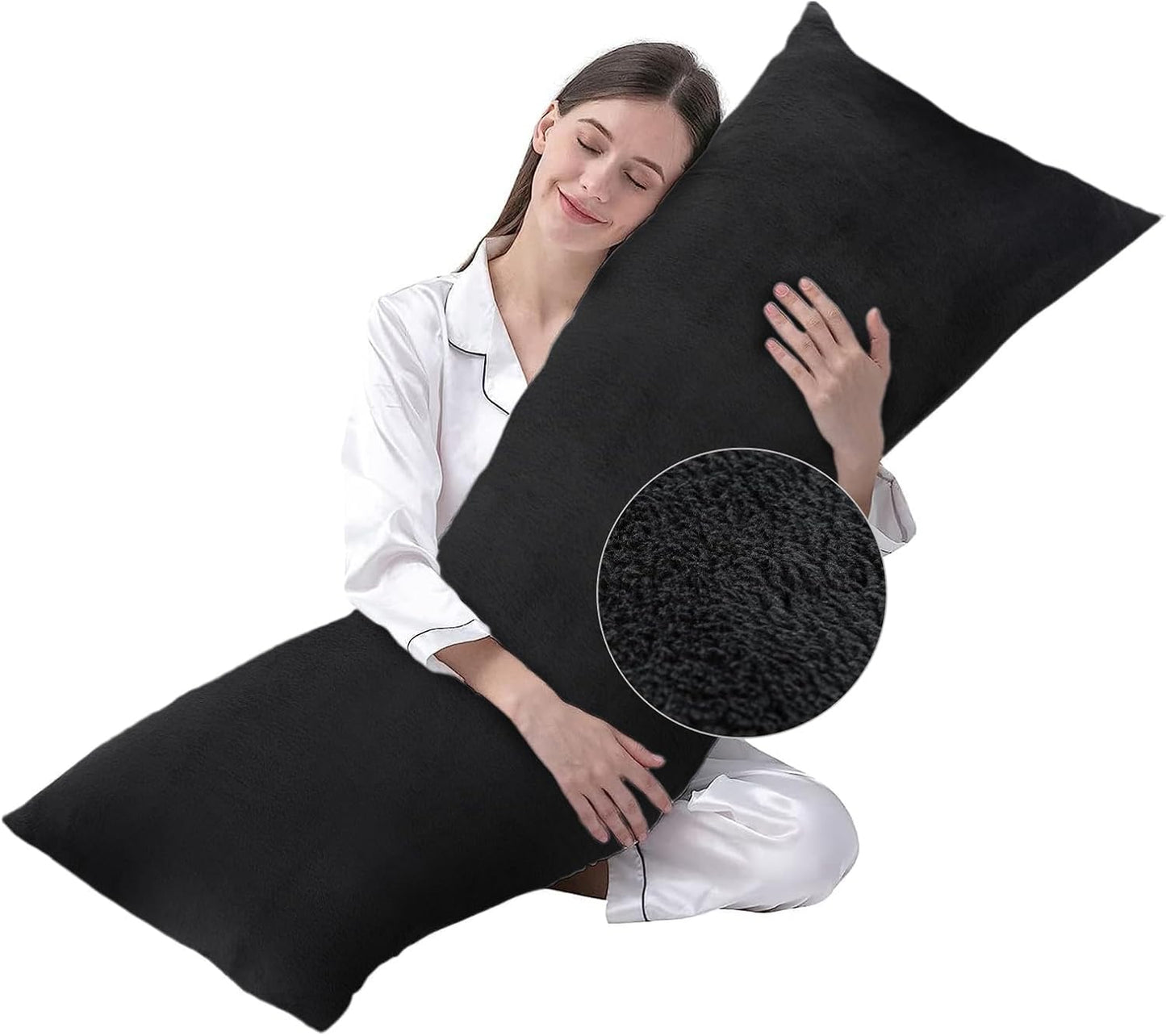 DOWNCOOL Large Body Pillow Insert- Breathable Full Body Pillow for Side Sleeper - Soft Long Bed Pillow for Adults - 20 x 54 inch