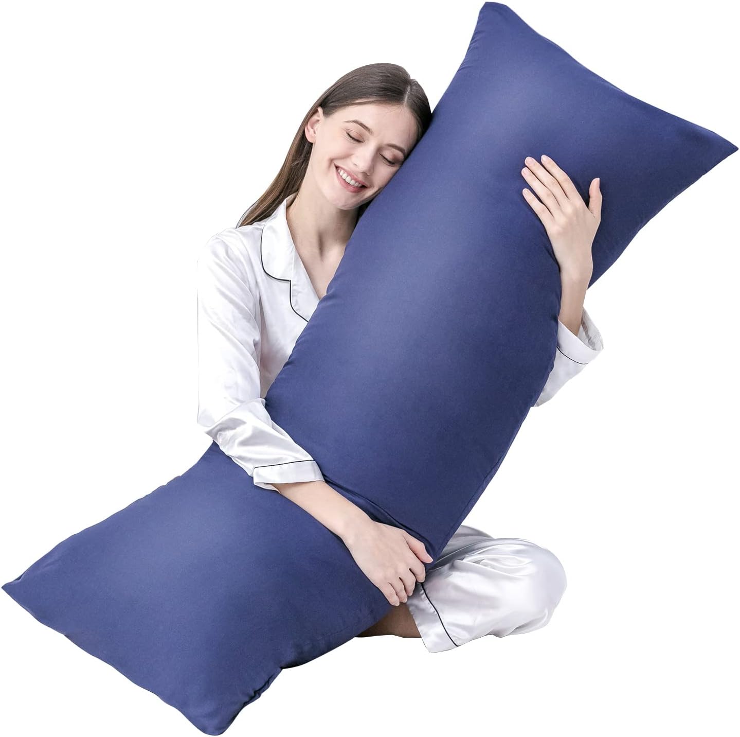 DOWNCOOL Large Body Pillow Insert- Breathable Full Body Pillow for Side Sleeper - Soft Long Bed Pillow for Adults - 20 x 54 inch