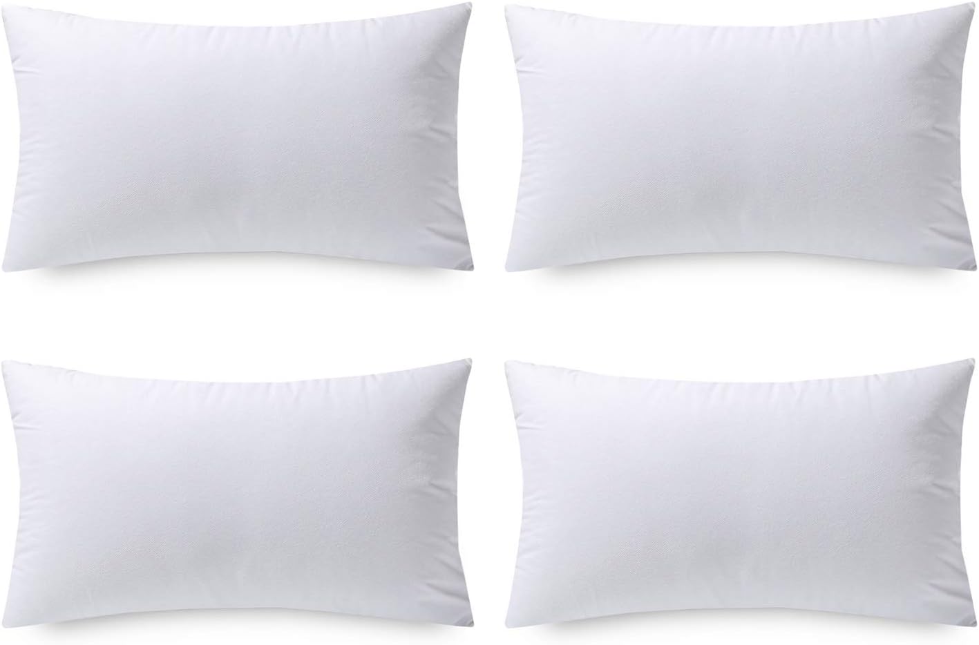 Phantoscope Pillow Inserts, Hypoallergenic 100% Virgin Fiber Square Form Microfiber Throw Pillow Inserts, Couch Bed Pillows 45x45 cm, 18x18 Inch (Pack of 4)