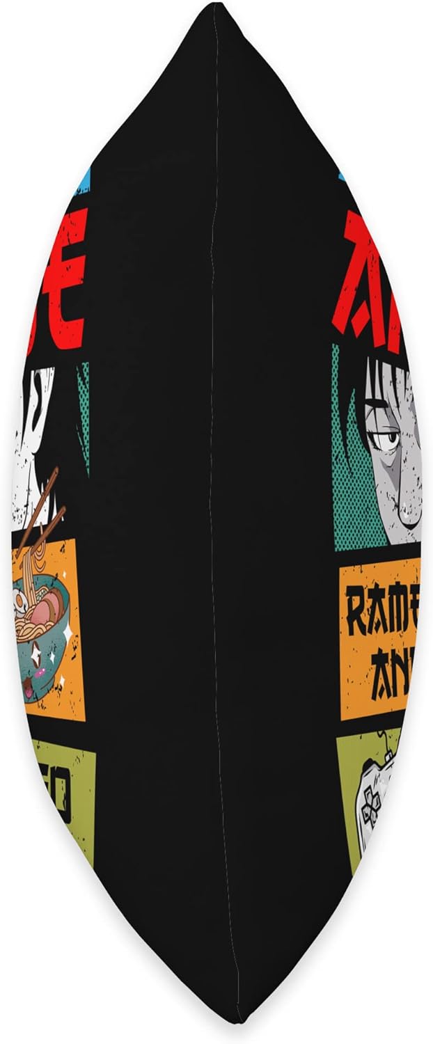 Just A Boy Who Loves Anime Ramen and Video Games, Gaming Throw Pillow
