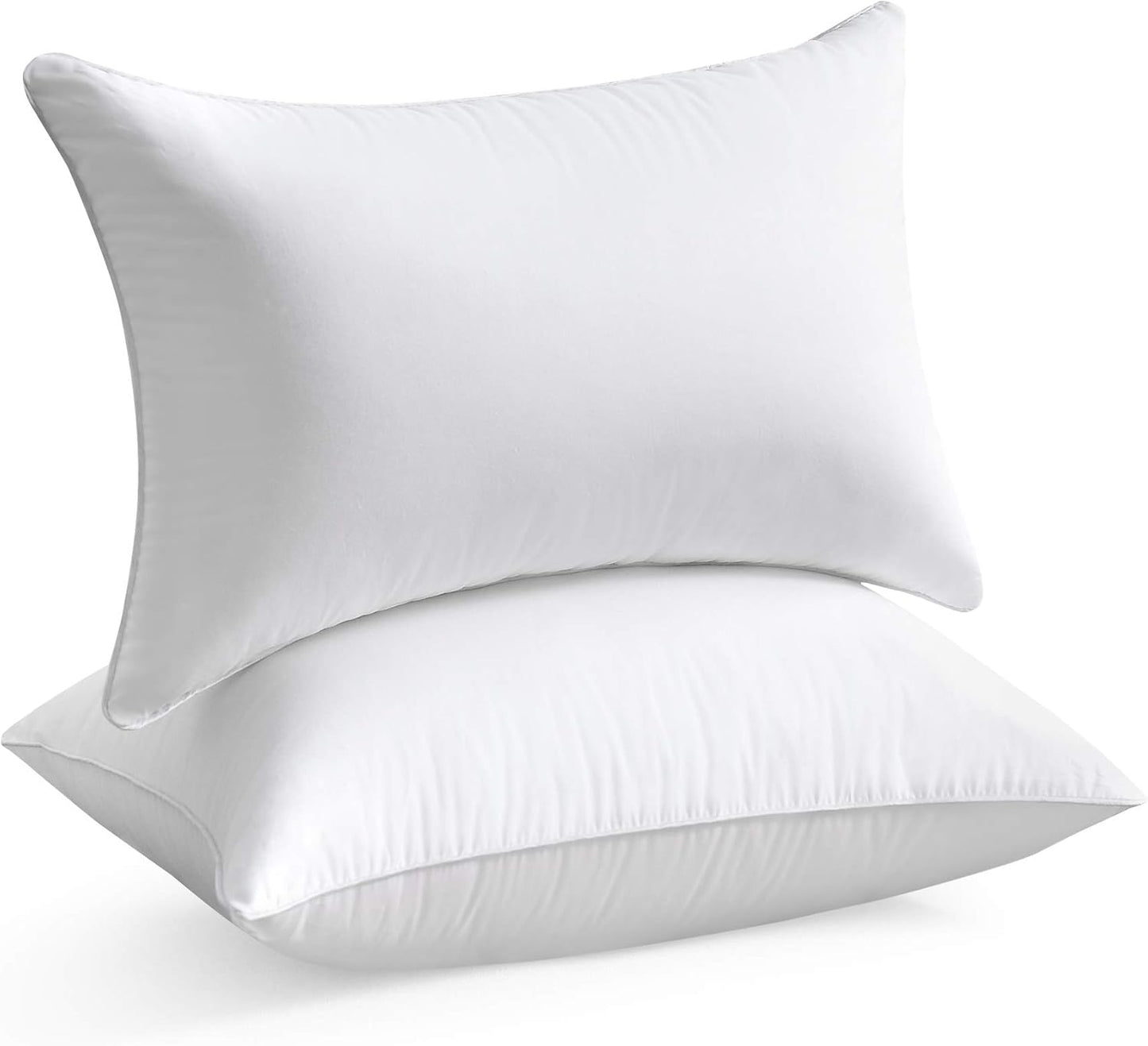 20 x 20 Pillow Inserts (Set of 2) - 20 Inch Square Interior Couch Throw Pillow with 100% Cotton Cover - Decorative Pillow Insert Pair - White Sofa Pillow