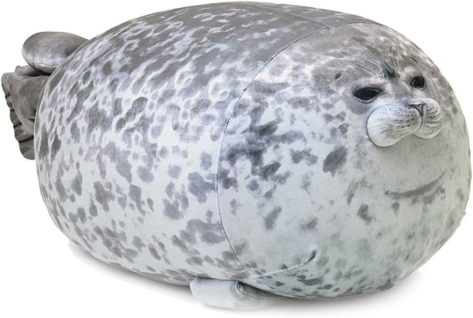 YOZATIA Chubby Blob Seal Pillow, Giant Stuffed Animals Hugging Pillow, Anime Plushies Cute Pillows Large(23.6 in)