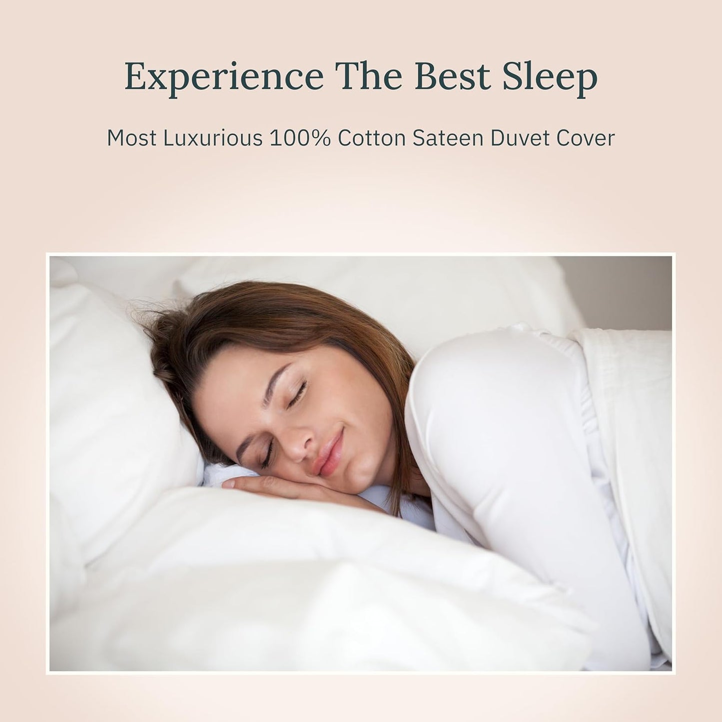 California Design Den Duvet Cover Queen Size/Full Size -Winner Good Housekeeping Best Bedding Awards 2025, 400 Thread Count Sateen, 100% Cotton Bedding Duvet Covers,Button Closure & Corner Ties -White