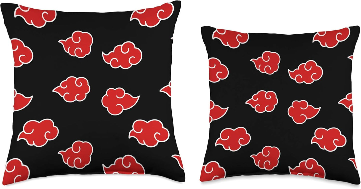 Shinobi Warrior Japanese Anime Ninja Clouds Throw Pillow