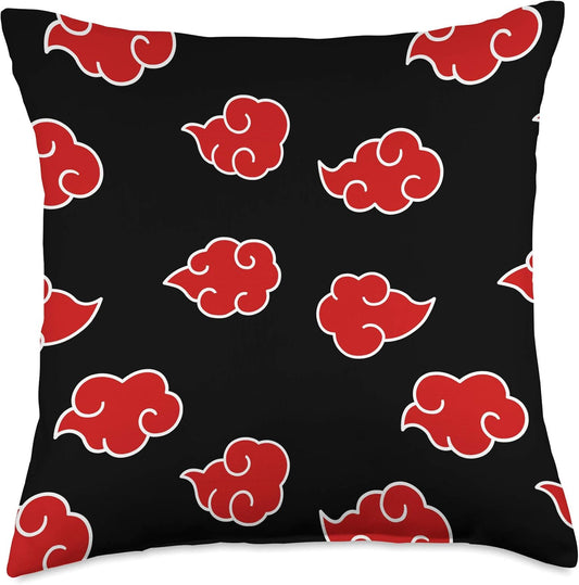 Shinobi Warrior Japanese Anime Ninja Clouds Throw Pillow