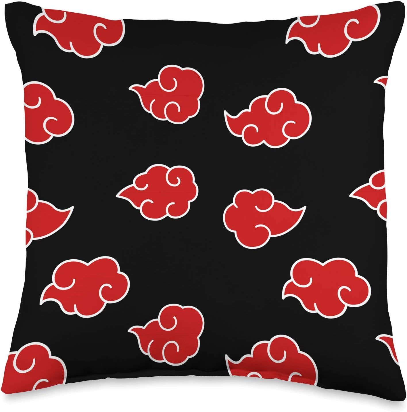 Shinobi Warrior Japanese Anime Ninja Clouds Throw Pillow