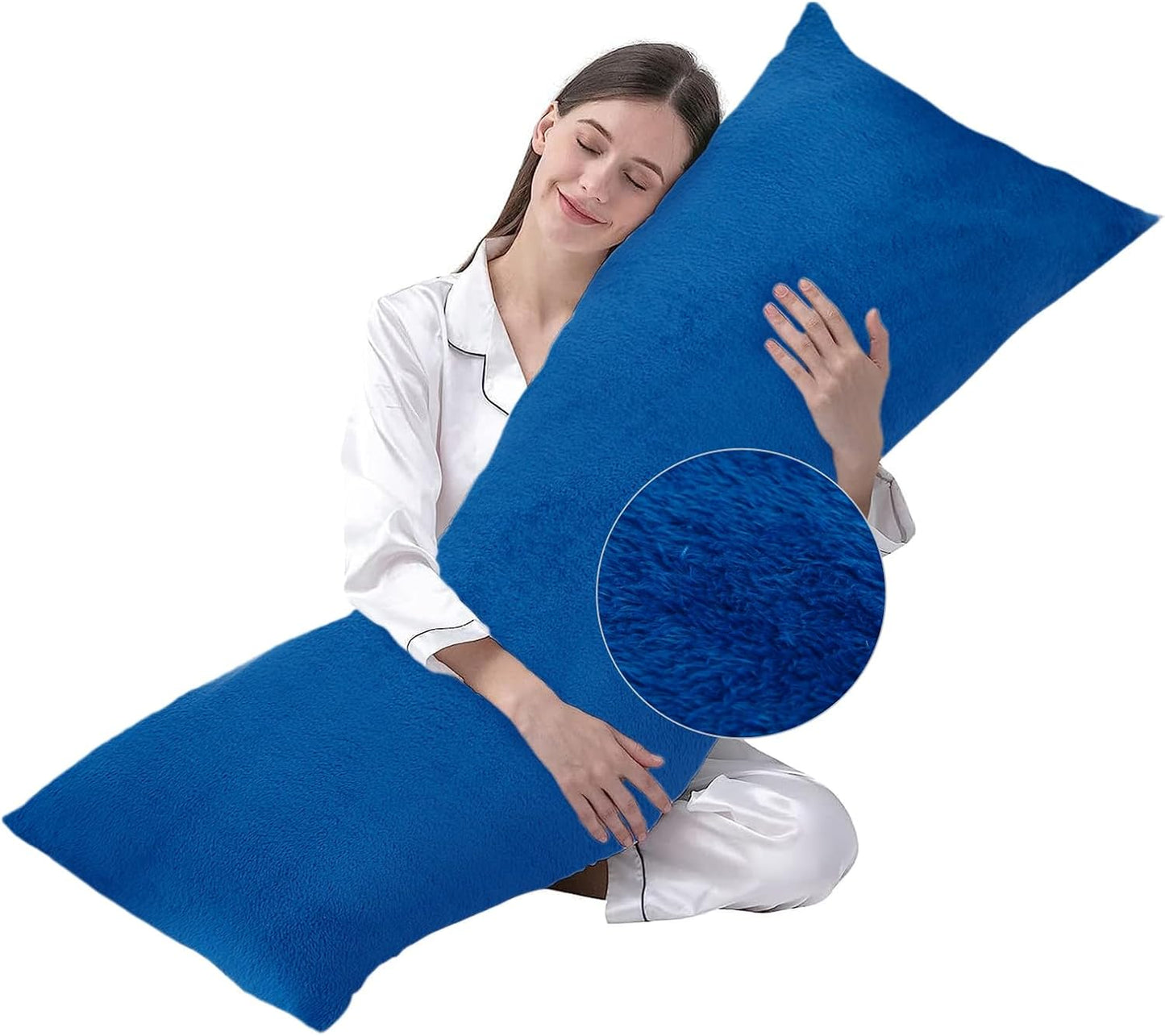 DOWNCOOL Large Body Pillow Insert- Breathable Full Body Pillow for Side Sleeper - Soft Long Bed Pillow for Adults - 20 x 54 inch