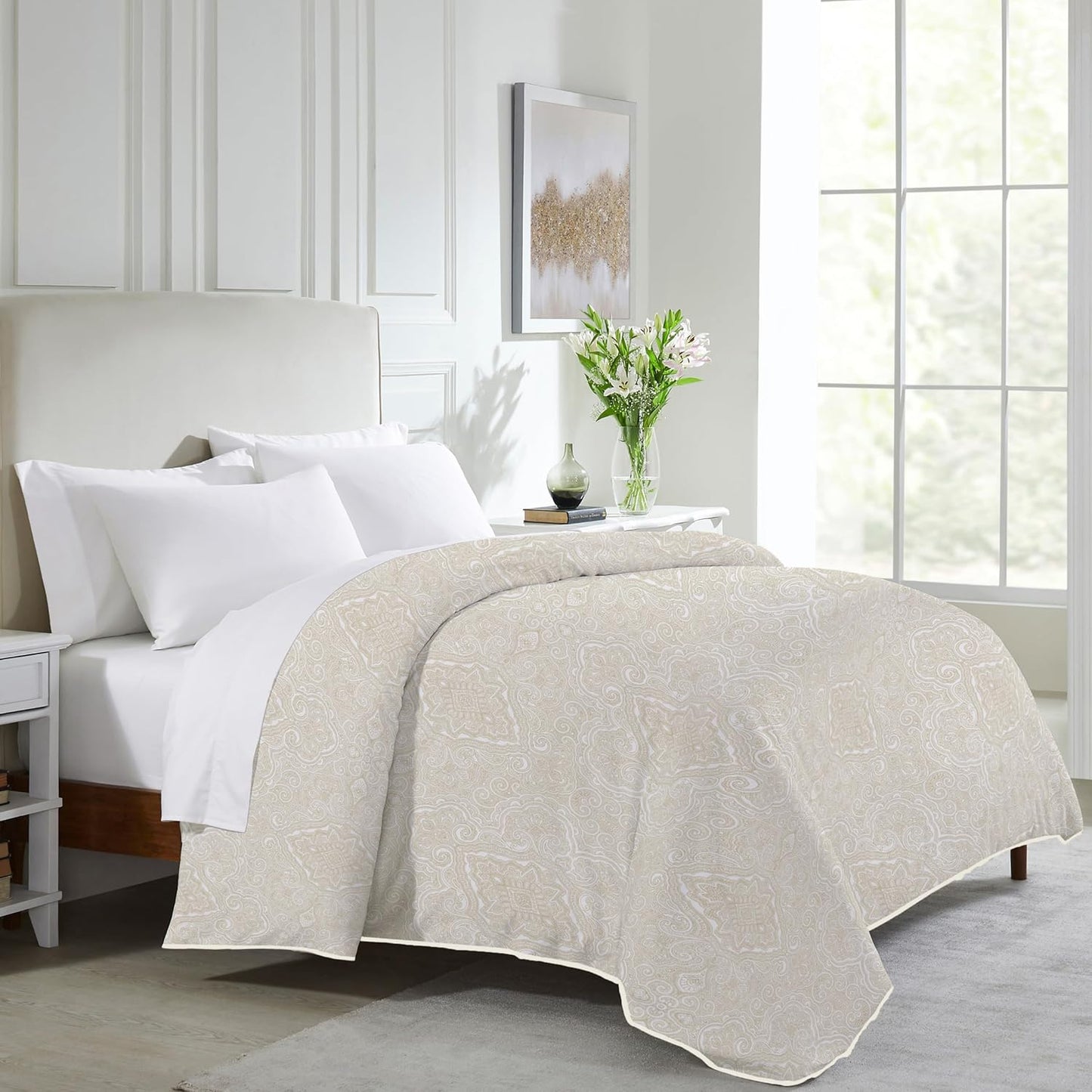 California Design Den Duvet Cover Queen Size/Full Size -Winner Good Housekeeping Best Bedding Awards 2025, 400 Thread Count Sateen, 100% Cotton Bedding Duvet Covers,Button Closure & Corner Ties -White
